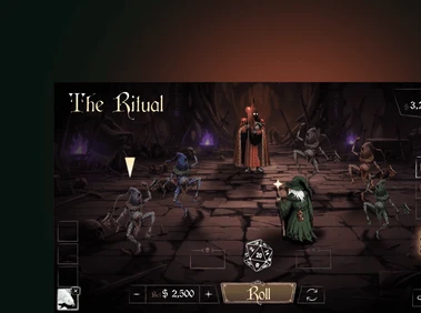 The Ritual dungeon battle screen