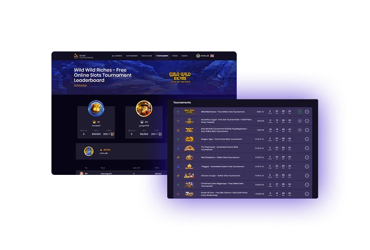 Wild Wild Riches slots tournament leaderboard and schedule