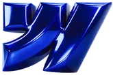 Cobalt blue letter W