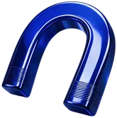 Cobalt blue horseshoe magnet